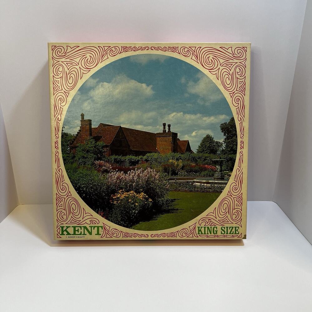 Milton Bradley Kent King Size Round Jigsaw Puzzle Summers Beauty 1000pc 4891